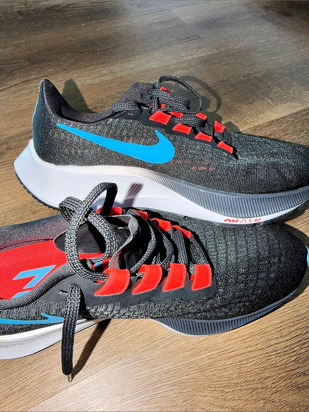 Nike Air Zoom Pegasus 37 Off Noir Bright Crimson Athletic Shoes